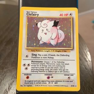 Pokemon Clefairy Rare Holo